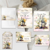 Rustic Vineyard Grapevine Wedding Stationery