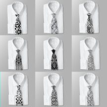Black White And Gray Neckties Collection
