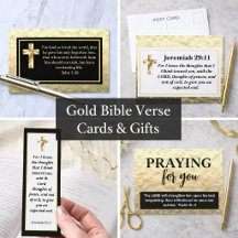 Gold Bible Verse Cards & Gifts