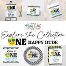 One Happy Dude 1st Birthday