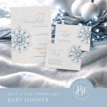 A Little Snowflake Boy Baby Shower
