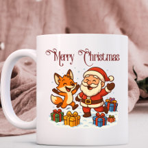 Fox and Santa Christmas