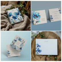 Blue Poppy Florals Business Collection