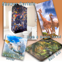 SHOWER CURTAIN * TOWELS * MATS * SWITCH COVER