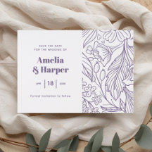 LETTERPRESS | Wedding Save the Date 