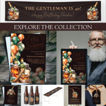 Cigar and Whisky Men's Birthday