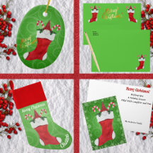 Cute Gnome in Christmas Stocking Candy Canes