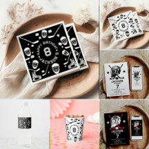 Hockey Black & White Kids Birthday Party