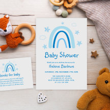 Blue Modern Elegant Cute Nursery Decor Baby Shower