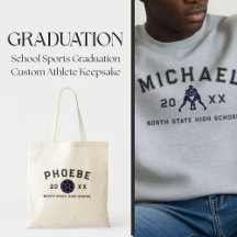 School Sports Graduation Custom Athlete Keepsake