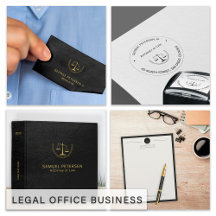 Lawyer scales of justice office logo business set