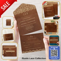 Rustic Woodland Lace Wedding Collection