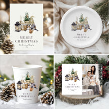 Watercolor Rustic Gnome Christmas Collection