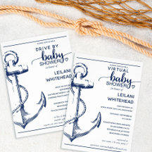 Nautical Anchor Navy Baby Shower