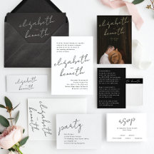 Modern Custom Names Wedding Collection