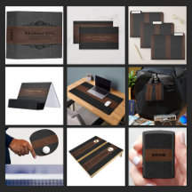 Luxury Black and Brown Leather Stitched Texture