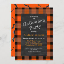 Halloween Themed Plaid Gifts And Party Supplies 