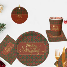 Luxury Red Patterned Christmas Collection