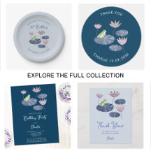 Frog on a Lily Leaf Cute Kid's Birthday Party