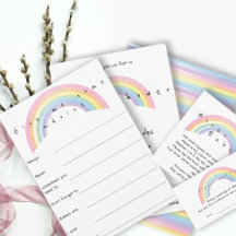Pastel rainbow baby shower