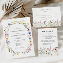 Elegant Wildflower Meadow Wedding