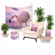 Home: Flamingo and Pink Sky