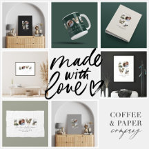 Love 4 photo simple modern personalised gift 