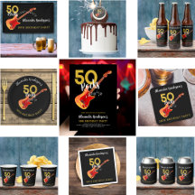 50 Rocks Rock and Roll 50th Birthday Party