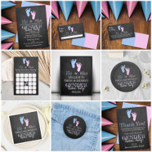 Modern Typography Gender Reveal Party!