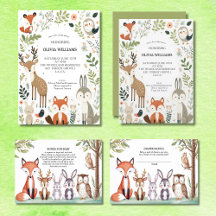 Woodland Baby Shower Party Collection 