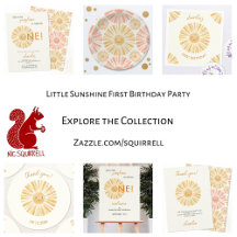 Little Sunshine First 1st Birthday Party Supplies