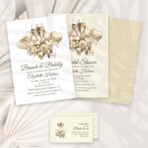 Brunch and Bubbly Champagne Flowers Bridal Shower