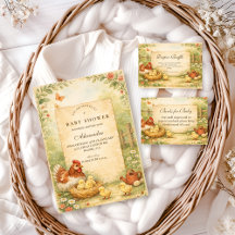 Cute Farm Chicks Baby Shower