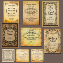 Antique Style Apothecary Business Suite