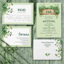 Greenery and stripes St. Patricks Day wedding