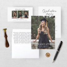 Modern Script Senior Photo Graduation