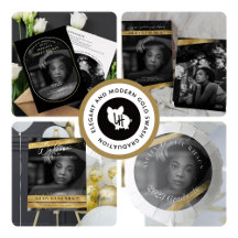 Elegant and Modern Gold Graduation 