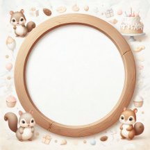 Squirrel Photo Frame - Birthday collection