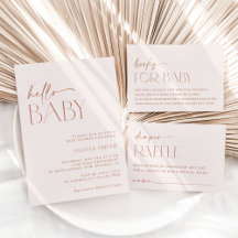 Minimal Boho Baby Shower Collection