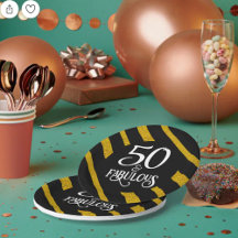 50 and Fabulous Black and Gold