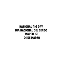 National Pig Day, Día Nacional del Cerdo