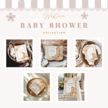 Rustic Cowgirl Boots Floral Baby Shower