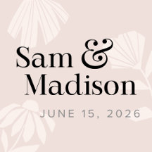 Boho Minimalist Wedding Invitation