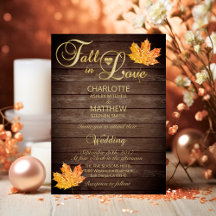 FALL IN LOVE - Rustic, Country, Maple Leafs