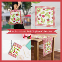 Raspberries on Red Gingham Collection