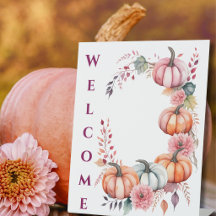 Elegant Pink Pumpkin & Foliage Friendsgiving Décor