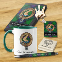 Clan Armstrong Tartan and Crest Collection