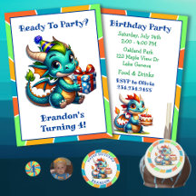 Dragon Themed Boy's Birthday Party