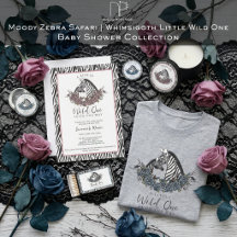 Moody Zebra Safari | Whimsigoth Little Wild One