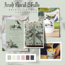 Irish Floral Skull Bridal Shower Collection